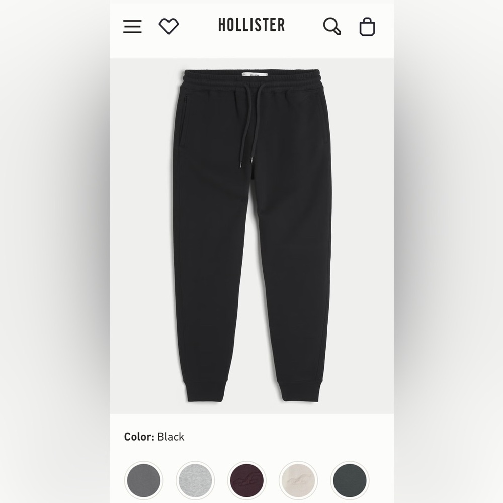 Hollister Black Sweatpants